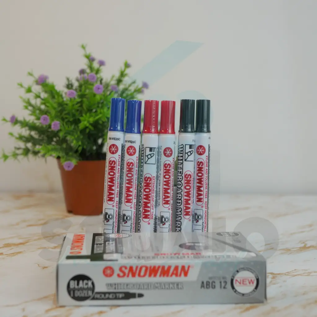 SPIDOL SNOWMAN (hitam, Boardmarker)